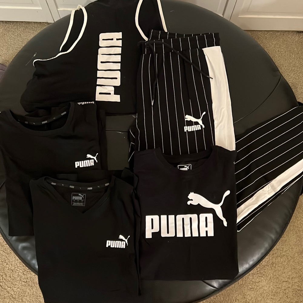 PUMA BUNDLE! Pants, Tees, + Crop Top